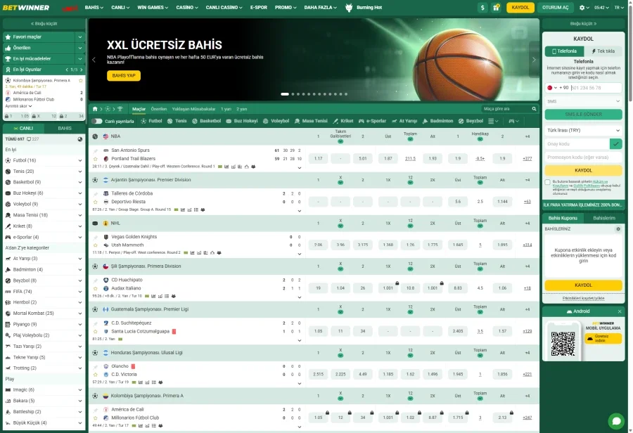 Betwinner ekran görüntüsü