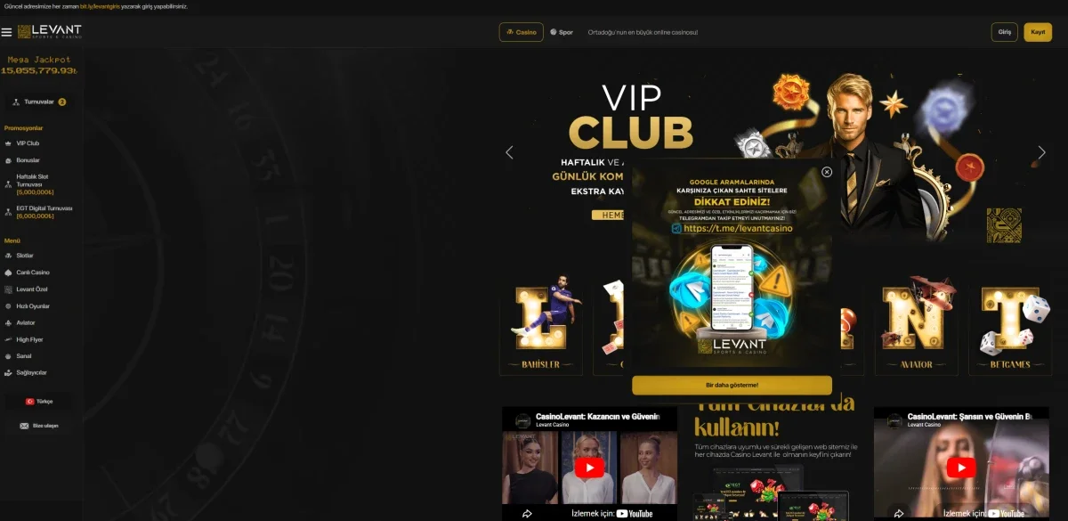 Casino Levant ekran görüntüsü