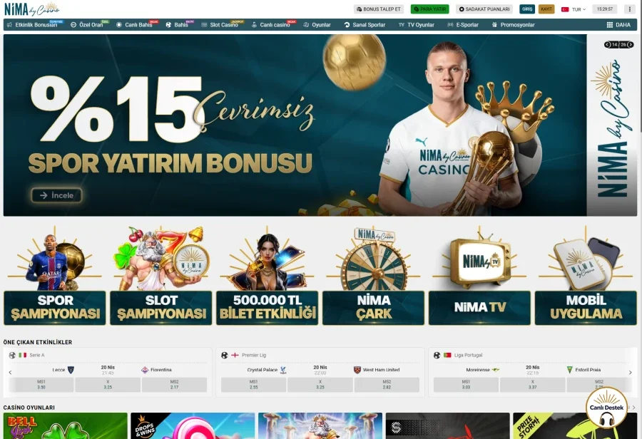 Nimabet ekran görüntüsü